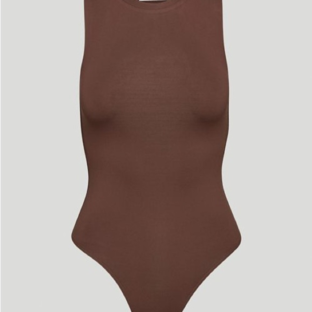Babaton contour muscle bodysuit - Rich mocha brown